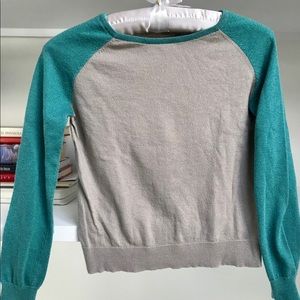 I Love Gorgeous girls metallic pullover sweater